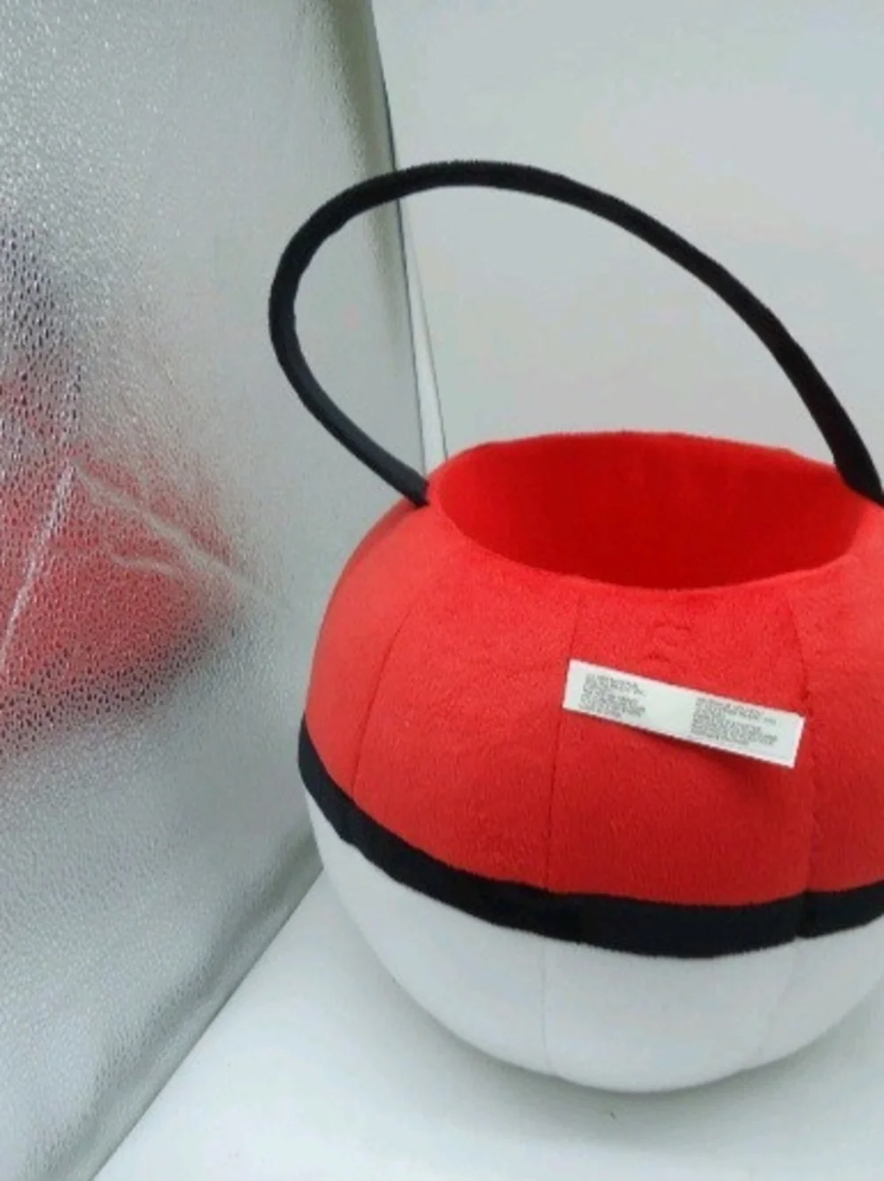 Pokemon Plush Red and White Poké Ball Halloween Spring Trick-or-Treat Basket